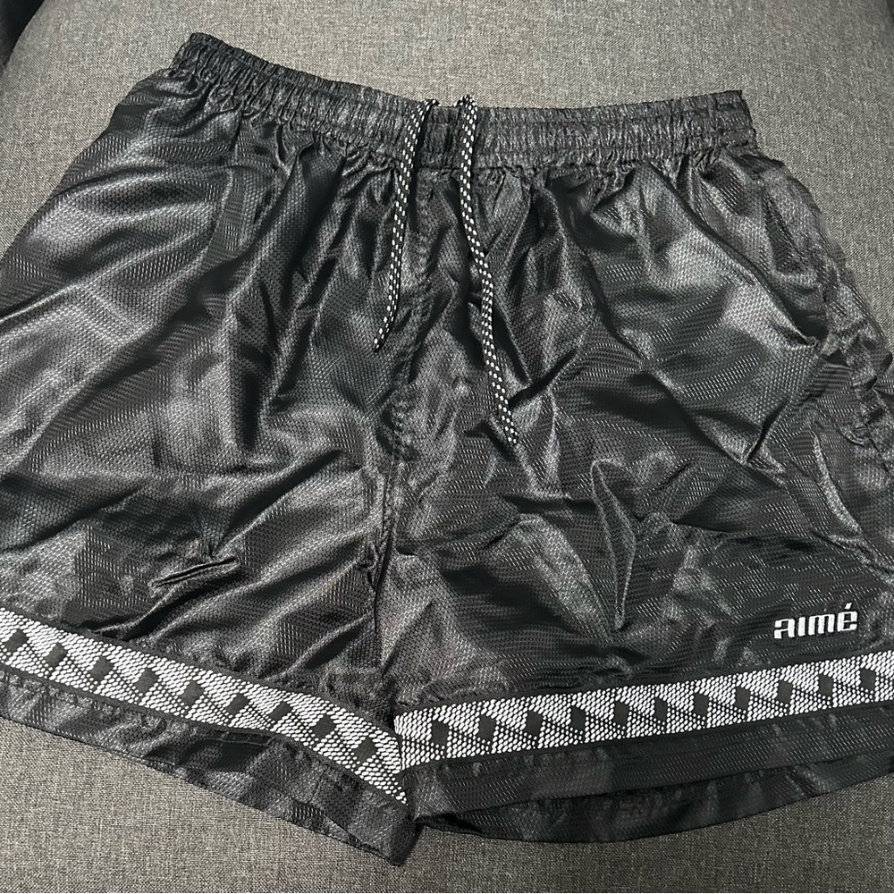 Aime Leon Dore Black Mesh Shorts